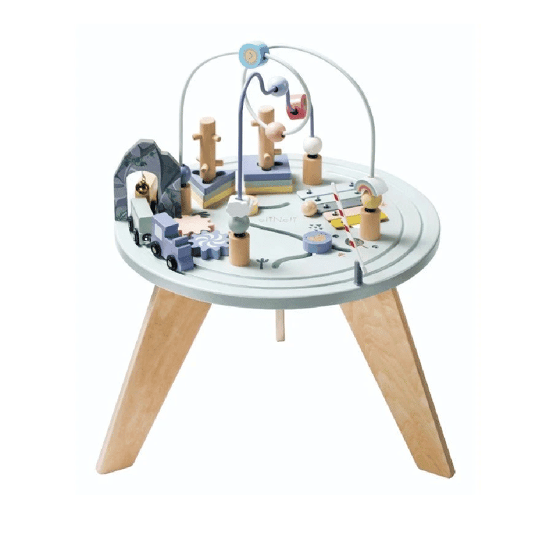 Montessori Elis Design Activity Table With Train