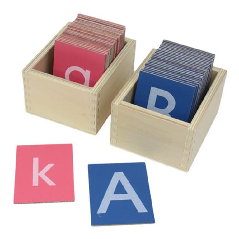 Montessori Thinkamajigs Sandpaper Letters Small Uppercase and Lowercase Print