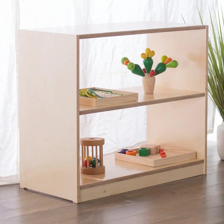 Montessori Sprout Kids Montessori School Open Back Shelving 24H 30W 11.5D