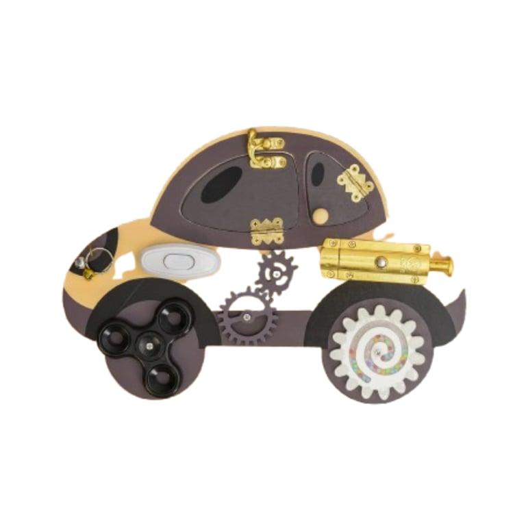 Montessori Melli's Kids Wooden Car Busy Board 