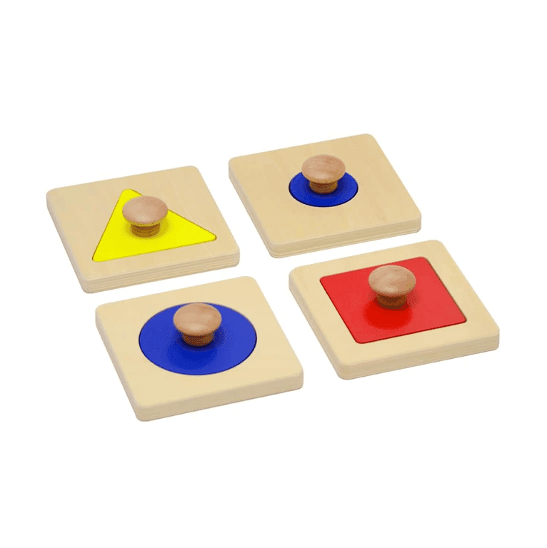 Montessori Elite Montessori Single Shape Jumbo Knob Puzzles