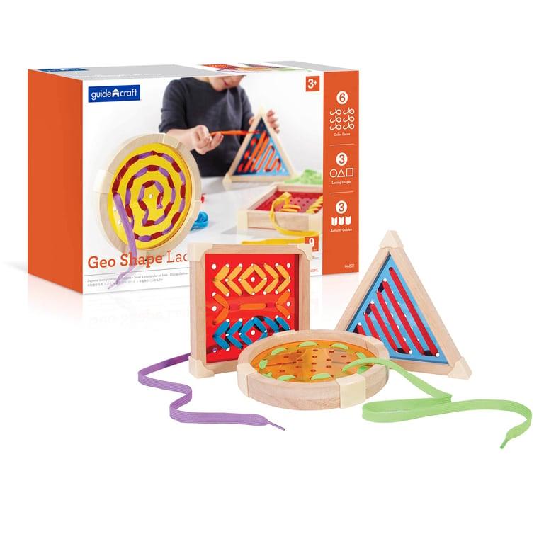 Montessori Guidecraft Geo Shape Lacing