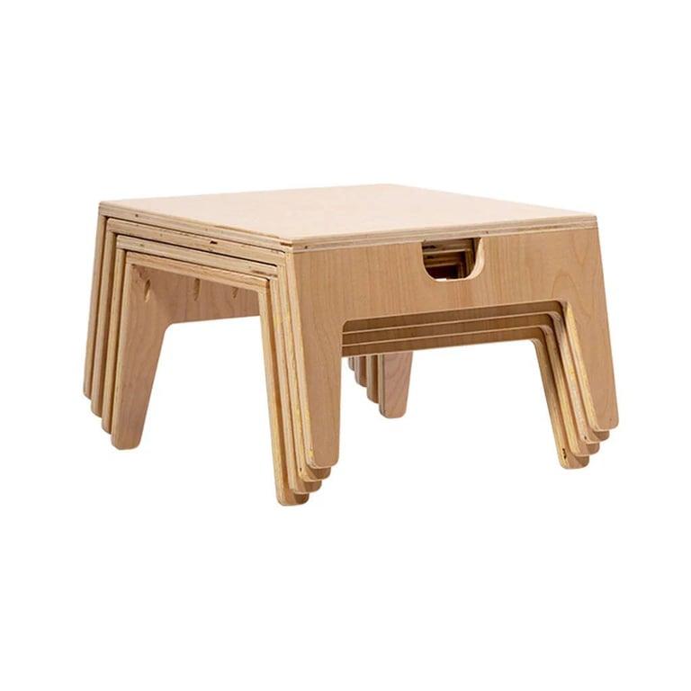 Montessori Teaching Timbers Stacking Floor Table Large