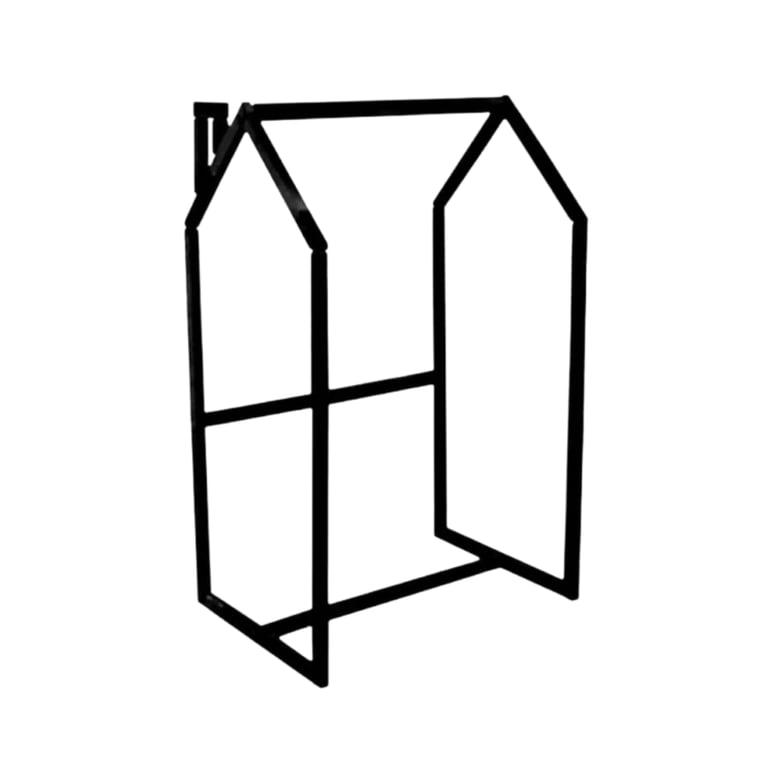 Montessori BusyWood Kids Clothing Rack Black