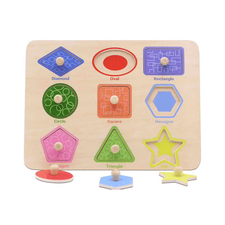 Montessori Aile Shape Sorter Peg Puzzle