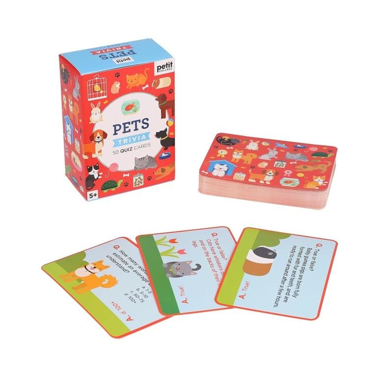 Montessori Petit Collage Trivia Cards Pets