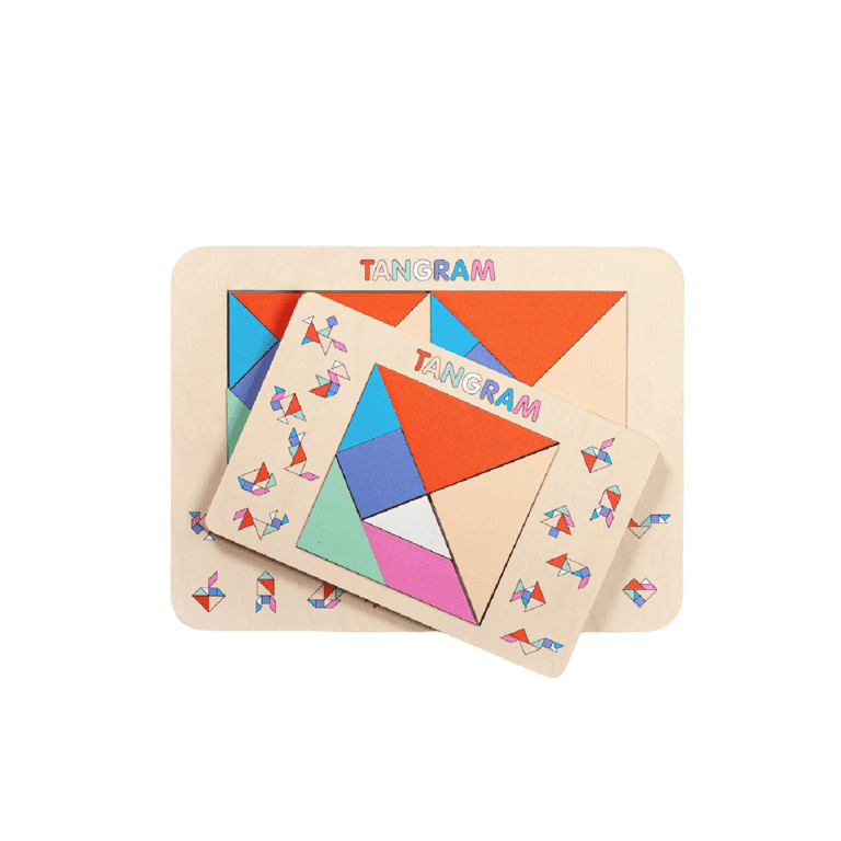 Montessori Fistik Puzzles Tangram Puzzle Pastel Small Tangram Only