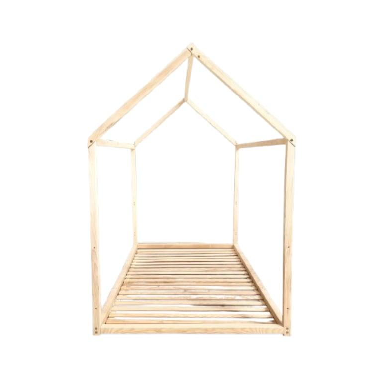 Montessori Simre Kids Woodland Montessori House Floor Bed Full Option 2