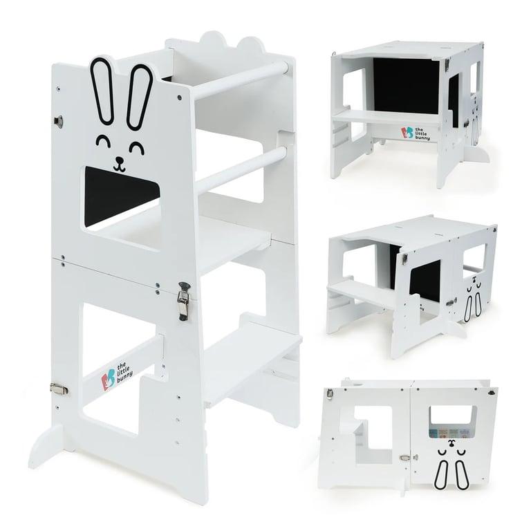 Montessori The Little Bunny Convertible Toddler Tower Bunny