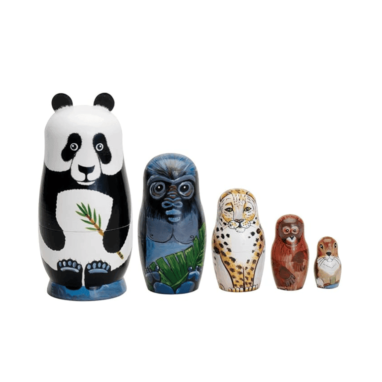 Montessori Bits and Pieces Endangered Species Nesting Dolls