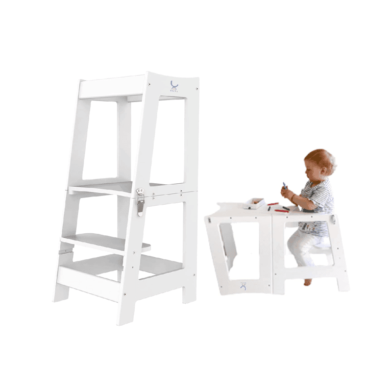 Montessori XIHAToy Convertible Toddler Tower White