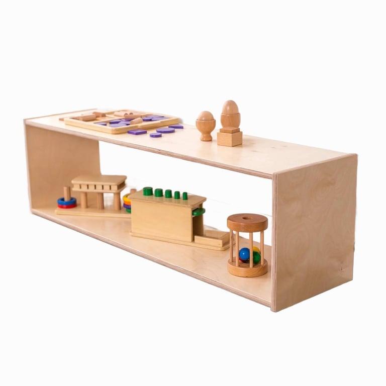 Montessori Sprout Kids Birch Montessori Open Back Infant Shelf Long