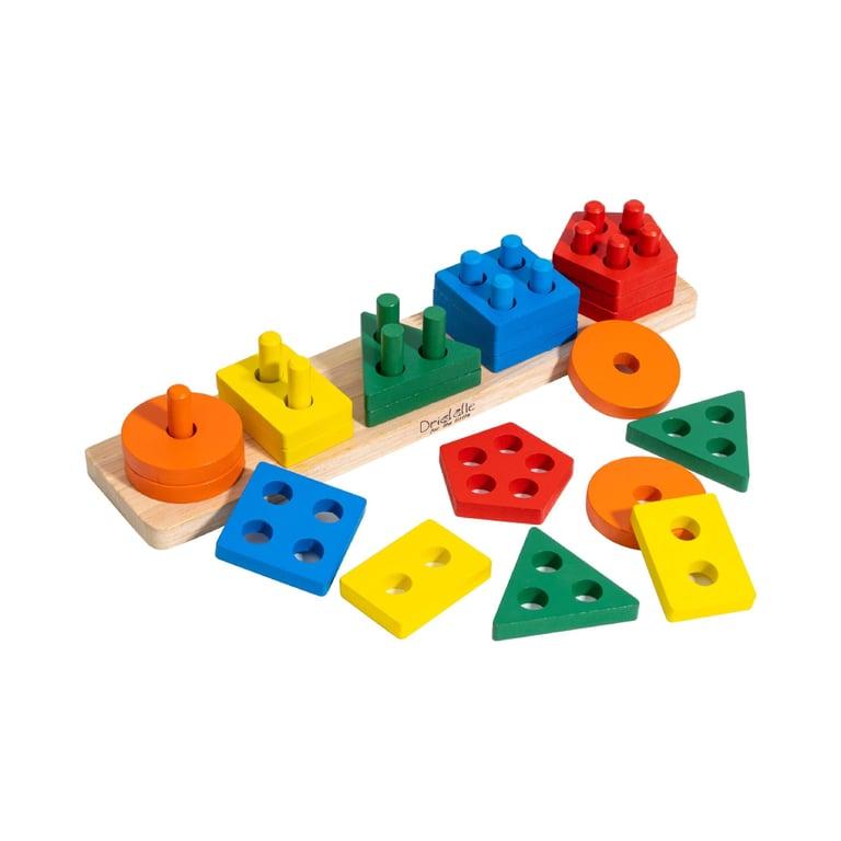 Montessori Driddle4Little Wooden Sorting and Stacking Toy