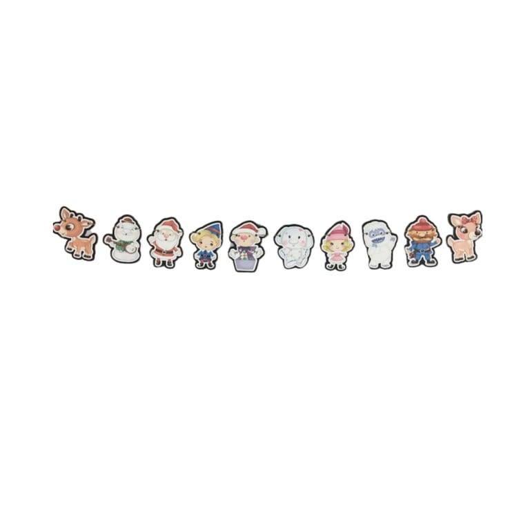 Montessori KT Blue Creations Red-Nose Reindeer Christmas Garland