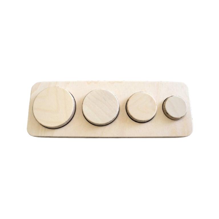 Montessori MaTzik MAV Shapes Circle Chunky Puzzle Natural