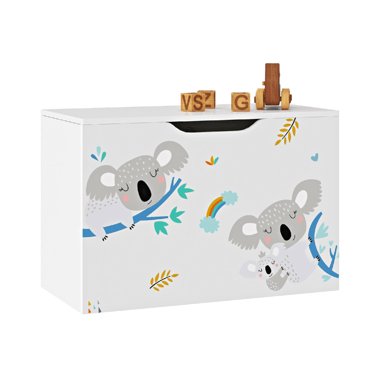 Montessori en casa Storage Bench Koala Blue White
