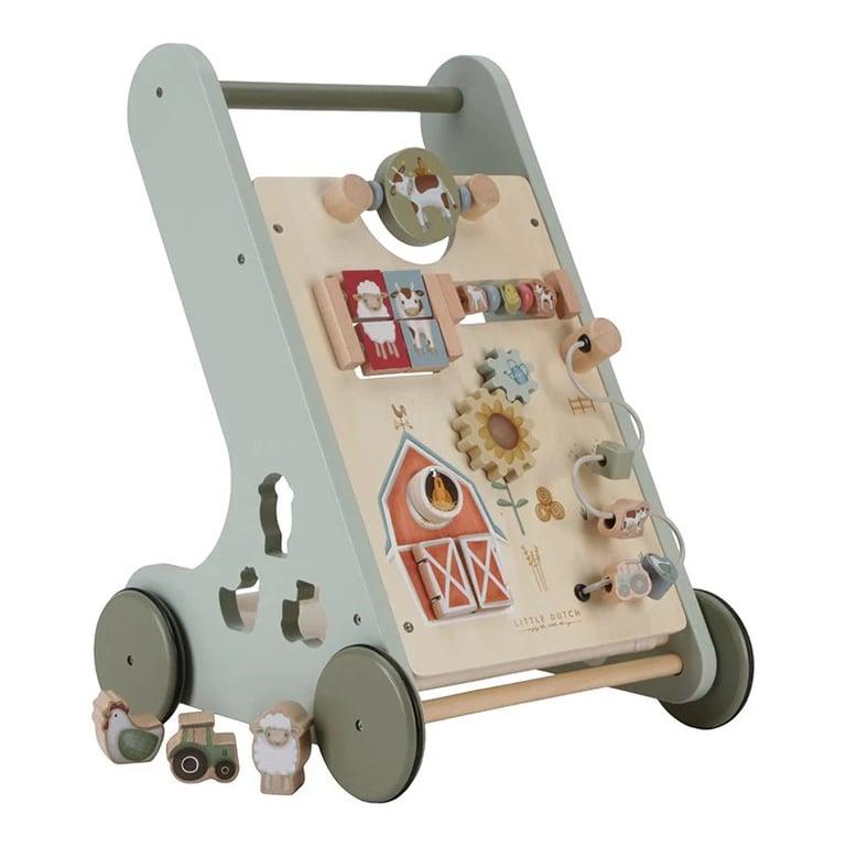 Montessori Little Dutch Little Farm Multi-activity Baby Walker