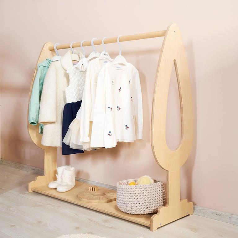 Montessori Simre Kids The Woodland Toddler Clothing Rack