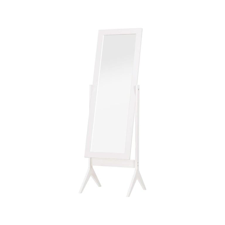 Montessori Homcom Standing Full Length Rectangle Mirror White