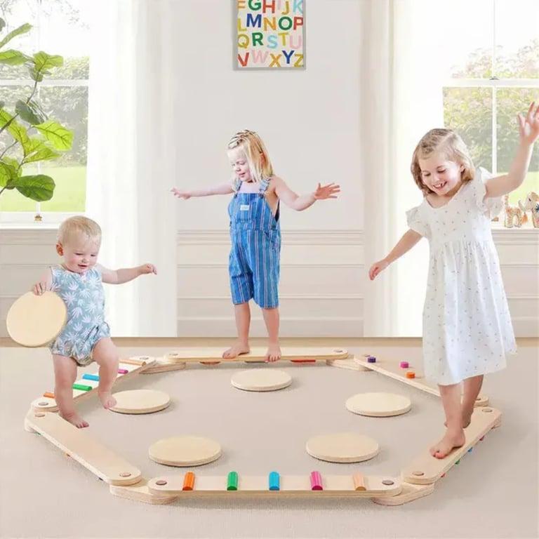 Montessori Seaside-Montessori Deluxe Wooden Balance Adventure Set Natural