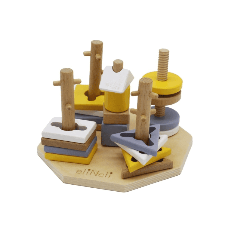 Montessori Elis Design Shape Sorter Stacker