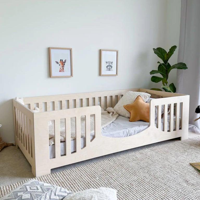 Montessori Magic of Wood Scandi Floor Bed Ply Queen