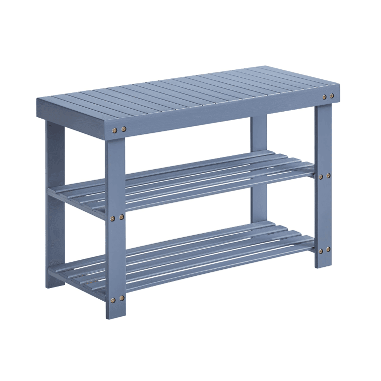 Montessori Songmics Shoe Bench 3-Tier Gray