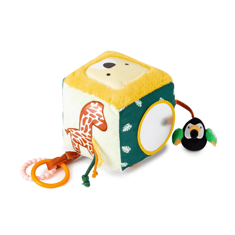 Montessori Little Big Friends Soft Activity Cube Jungle