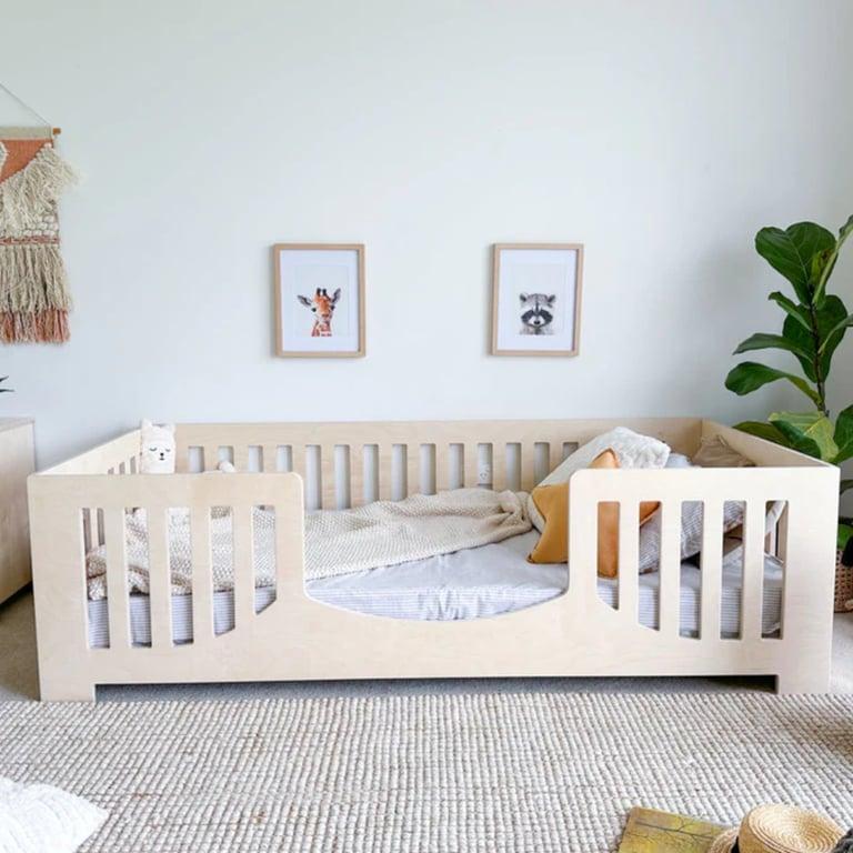 Montessori Magic of Wood Scandi Floor Bed Plywood Double