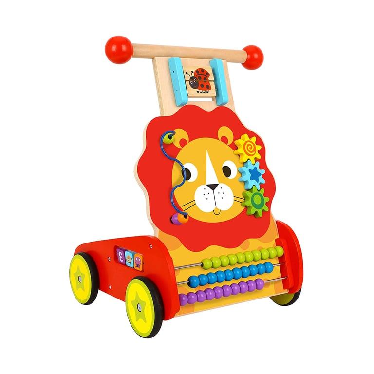 Montessori Pidoko Kids Wooden Lion Baby Walker