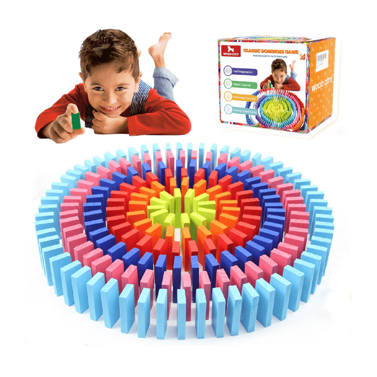 Montessori WOOD CITY Domino Games 360 Pieces