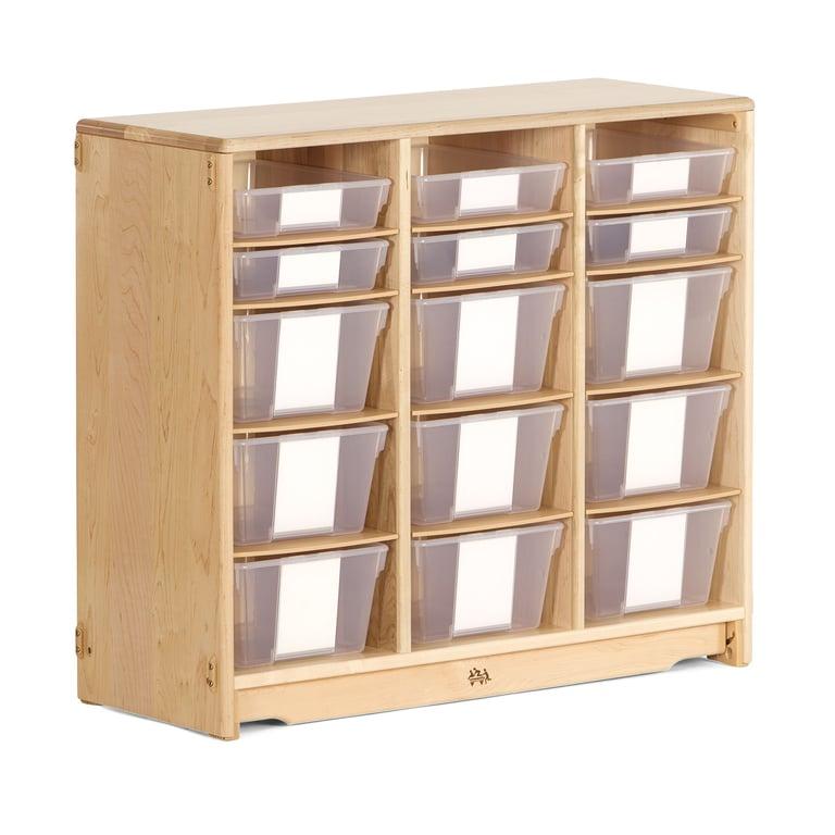 Montessori Community Playthings Tote Shelf With Totes 3 x 32 Inches