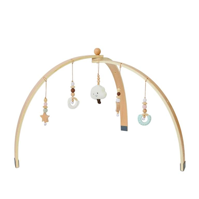 Montessori OkidoKids Wooden Baby Play Gym Sky Adventure
