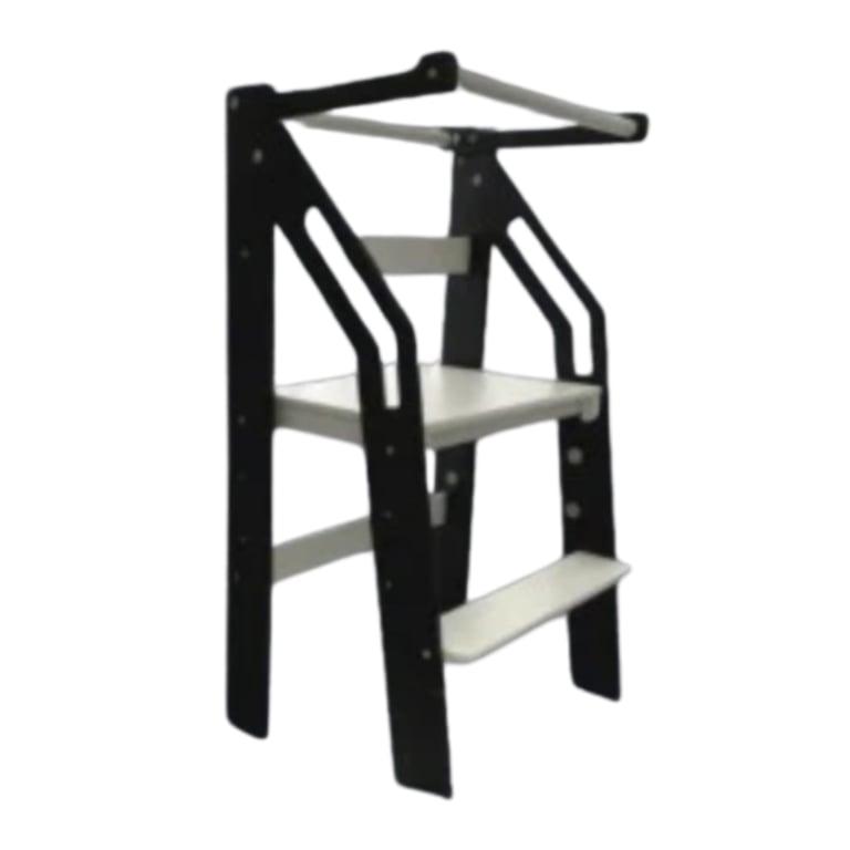 Montessori Woodesa Twin Toddler Tower Black/White
