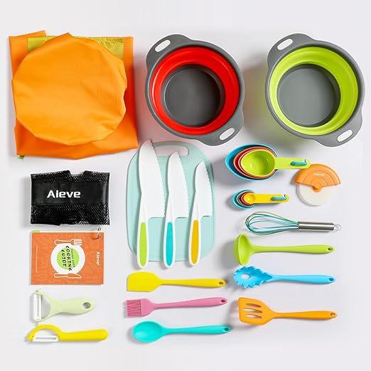 Montessori Aieve Kids Cooking Sets Utensils