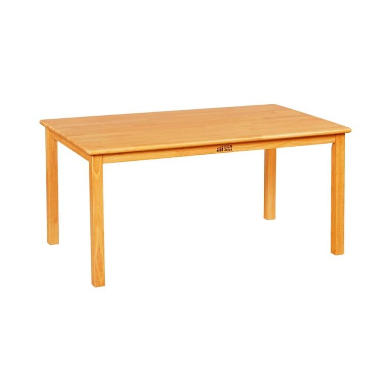 Montessori ECR4Kids 30 x 48 Inches Rectangular Hardwood Table With 22 Inches Legs Natural