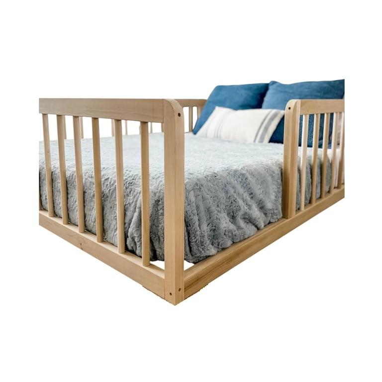 Montessori Simply Sori Natural Montessori Floor Bed Queen With Slats Left