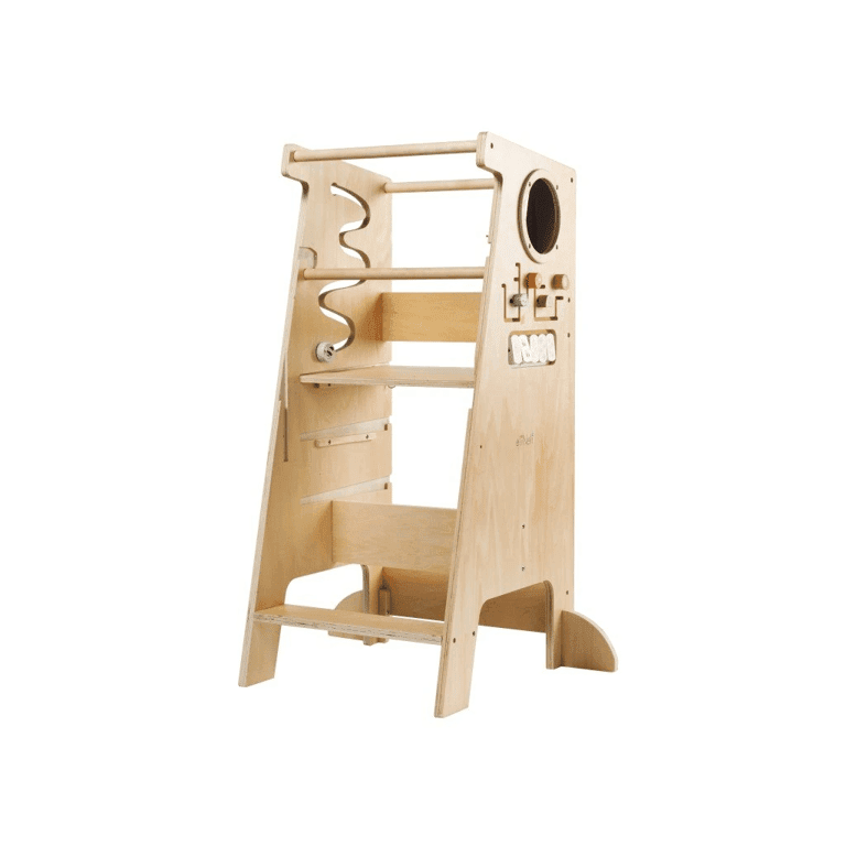 Montessori Elis Design Toddler Tower With Activities Animals