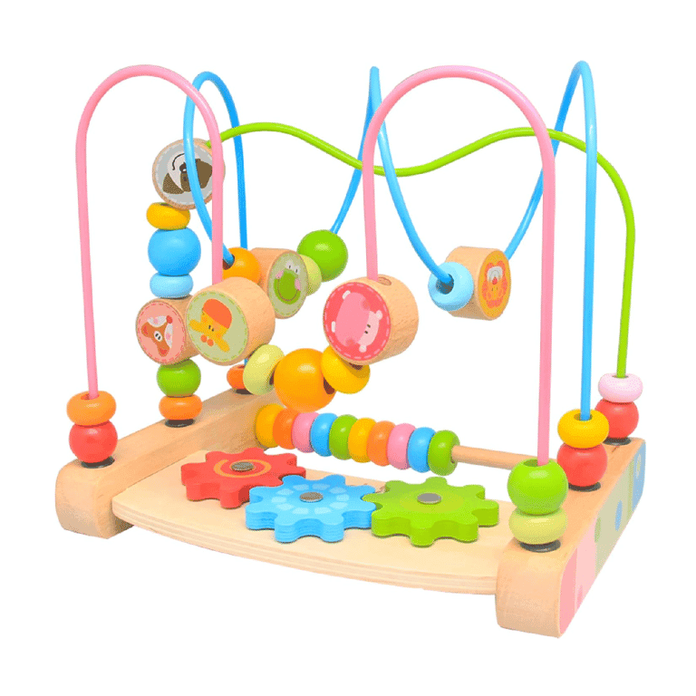 Montessori Woodenfun Wooden Bead Maze