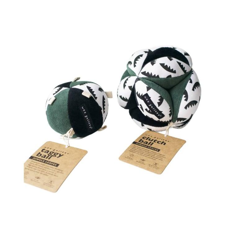 Montessori Wee Gallery Jungle Leaves Clutch and Taggy Ball Bundle