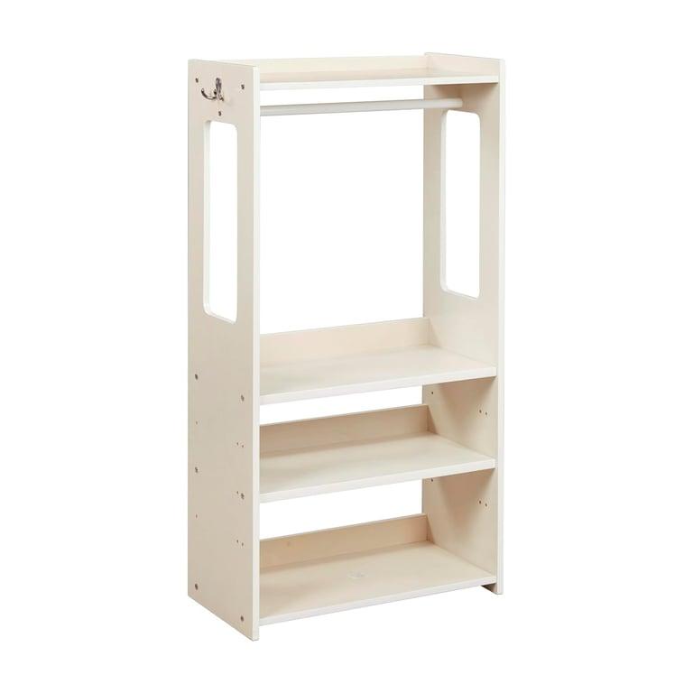 Montessori ECR4Kids TrendiTot Clothing Rack White Wash