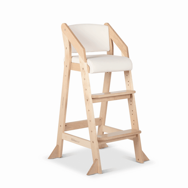 Montessori My Happy Helpers Countertop Dine and Grow Dining Chair White and Varnish