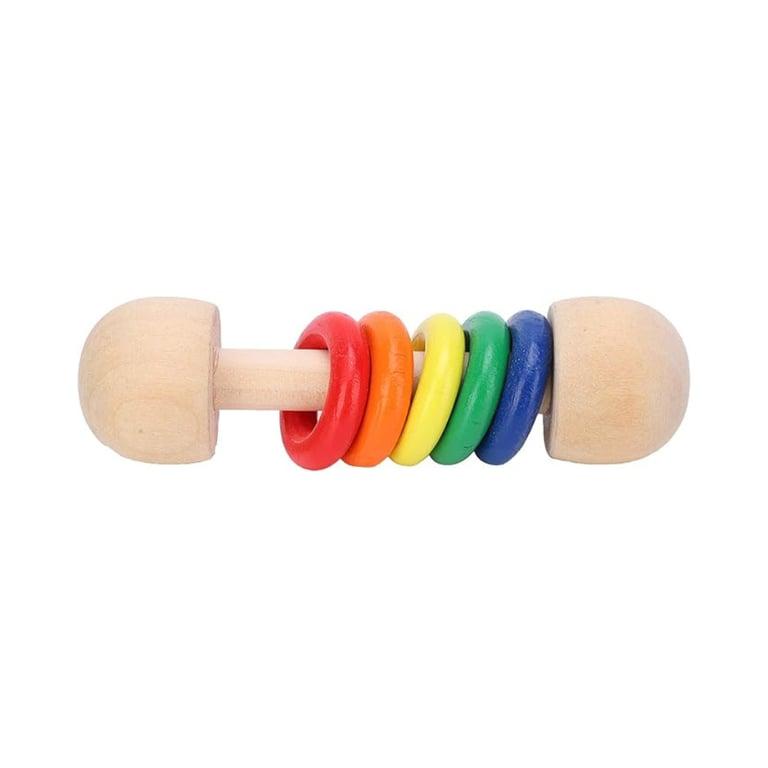 Montessori Bnineteenteam Wooden Baby Rattle