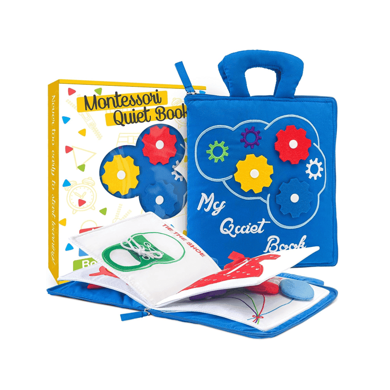 Montessori deMoca Quiet Book Blue