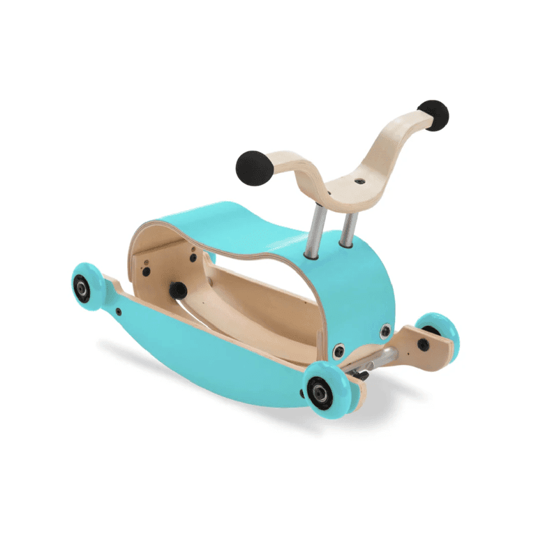 Montessori Wishbone 3-in-1 Mini Flip Walker Blue