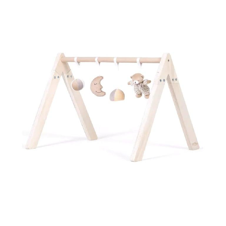 Montessori mini dream Wooden Play Gym With Toys Moon & Star