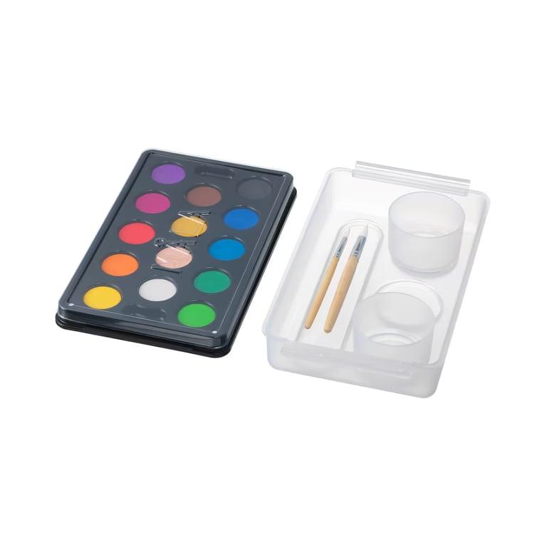 Montessori IKEA MÅLA Watercolor Box Mixed Colors