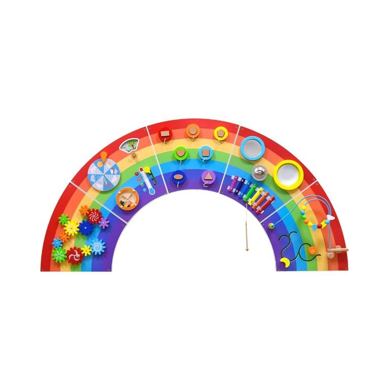 Montessori SPARK & WOW Rainbow Sensory Activity Wall Busy Board