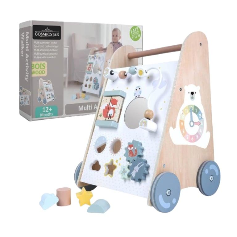 Montessori Cosmicstar 6-in-1 Wooden Activity Walker