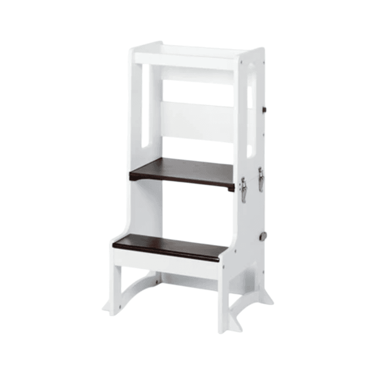 Montessori My Happy Helpers TAVOLO II Convertible Toddler Tower White Walnut